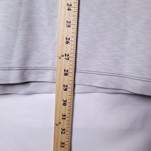 Johnston & Murphy Polo Shirt Mens Medium Light Gray - Picture 7 of 12